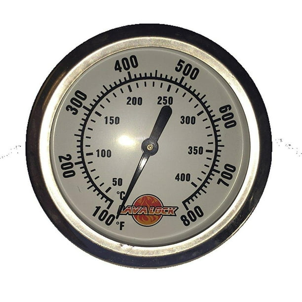 LavaLock 25/8 BBQ smoker thermometer temp gauge
