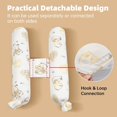 thumbnail image 3 of AIR-1 Pair Multipurpose Pillow Adjustable Candy Shaped Throw Pillow Neck Support Pillow Back Cushion Body Pillow with Removable Soft Cotton Pillowcase \u200bMachine Washable (Panda), 3 of 4