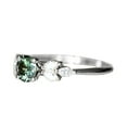 thumbnail image 1 of Flmtop Lady Finger Ring Exquisite Rhinestone Green Cubic Zircon Female Ring for Wedding, 1 of 10