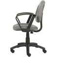 thumbnail image 4 of Boss Office Mid Back Ergonomic Fabric Office Swivel Chair With Arms in Gray, 4 of 6