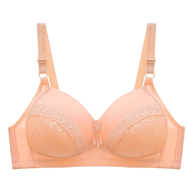 Ropa interior de sujetador de perspectiva calada cómoda de Color sólido para mujer sin llantas Fridja nalpqowj33570