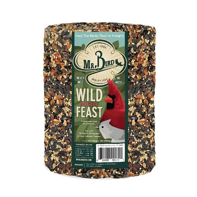 Mezcla de semillas para aves Mr. Bird Wild Bird Feast 1,8 kg en cilindro