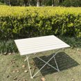 thumbnail image 4 of Mesa de acampada Plegable al aire libre Barbacoa Picnic Senderismo Mesa Aleación de aluminio Ultraligero Cena Escritorio Camping Muebles Suministros JShteea El nuevo, 4 of 7