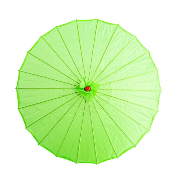THY COLLECTIBLES 22" Kid's Size Japanese Chinese Umbrella Parasol for Wedding Parties, Photography, Costumes, Cosplay, Decoration and Other Events - Solid Color (Green)