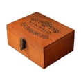 thumbnail image 1 of Caja de almacenamiento de madera con cajas de regalizador de baratijas de la baratija de la baratija con bloqueo para clips de cabello, 1 of 8