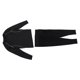 thumbnail image 5 of Conjunto de camiseta y leggings para hombre para gimnasio, manga larga, elástico, de gran tamaño, para correr, fitness, deportes, color negro, L, 5 of 15