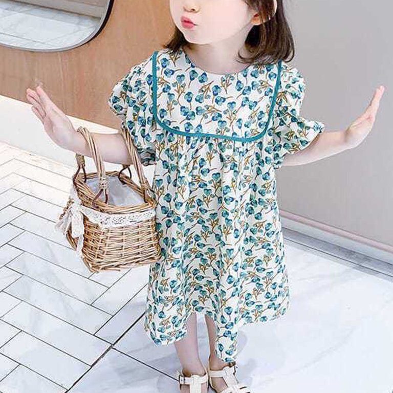 2t green dress It's Us Pink & Green Tropical Print Halter Midi Dress main image 0
