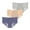 3 Pack-Blue/Beige/Gray, variant on 7 Pack Women Menstrual Panties Teen Girls Period Underwear Breathable Leak-Proof Cotton Protective Briefs(Regular & Plus Size)