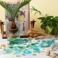thumbnail image 5 of Sinkoo Sea Glass for Crafts, 16oz Versatile Decorative Frosted Seaglass Pieces, Vase Filler, DIY Art Craft Supplies, Beach Weddings, Home Decor(Green/Aquamarine/White), 5 of 7