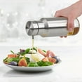 thumbnail image 4 of Trudeau Oil & Vinegar Bottle With Caddy Set, Stainless Steel, 12 1/2 oz, 4 of 5