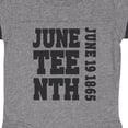 thumbnail image 3 of Inktastic Juneteenth June 19, 1865 Boys or Girls Baby Bodysuit, 3 of 4