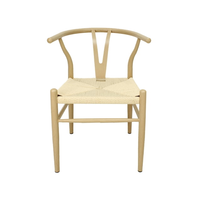Set de 4 Sillas Hogar Micerino Metal de Mundo In, Diseño Escandinavo Ergonómico, Natural