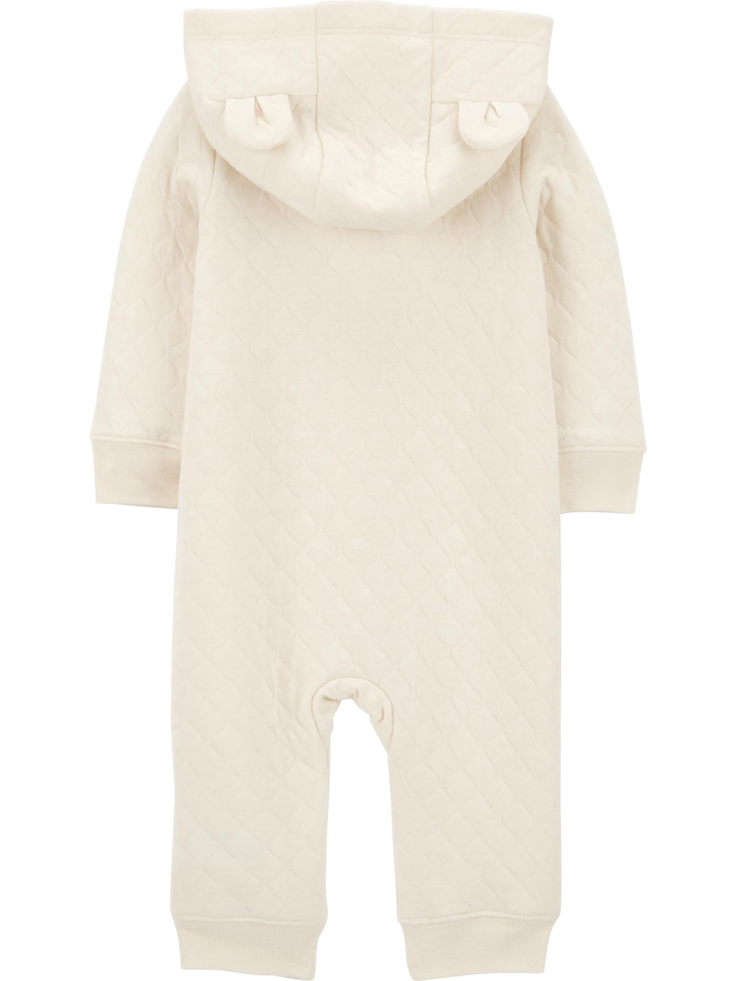 Carter's Child of Mine Baby Unisex Hooded Jumpsuit, One-Piece, Sizes 0/3-24 Months