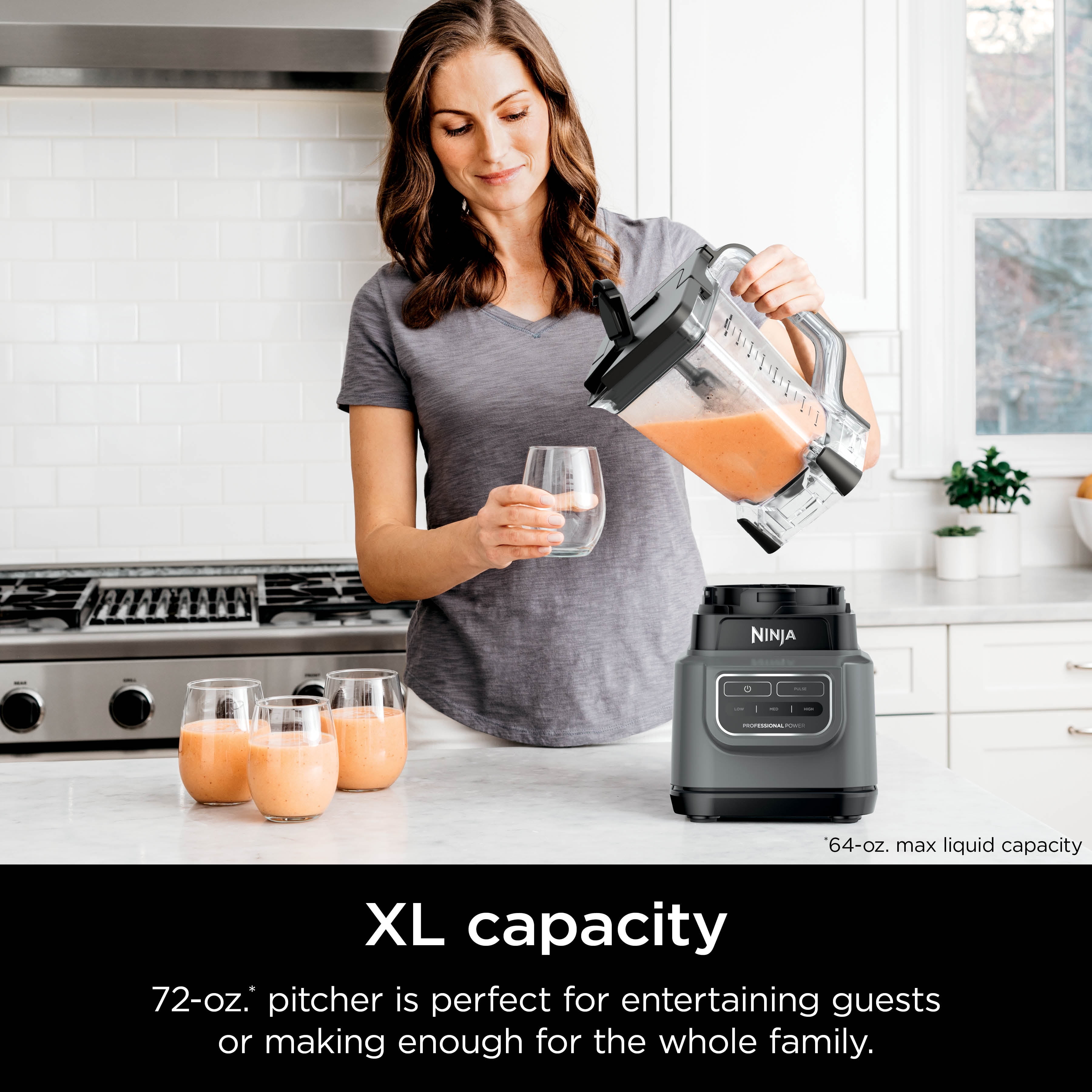 Ninja Classic Countertop Blender Gray BE200
