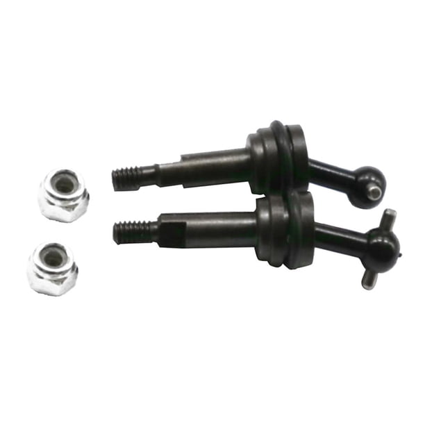 1 par de ejes de transmisión de metal para WLtoys RC Car K969 K989 P929 Negro