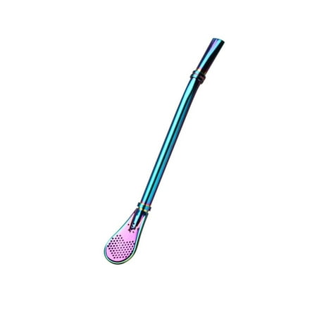 

JeashCHAT Stainless Steel Double Ring Suction Spoon Double-side Filter Hole Multi-purpose Clearance