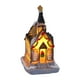 thumbnail image 1 of Casa de pueblo de Navidad, adorno de casa con luz navideña de resina que funciona con pilas, edificio de pueblo coleccionable de nieve con luz LED, 1 of 5