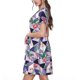 thumbnail image 2 of Balery Plaid Flamingo Vestidos sueltos de manga corta para mujer, vestidos de verano 2025, vestidos casuales de corte A con vuelo., 2 of 6