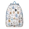 thumbnail image 1 of Watercolor Cat Backpack – Hand-Drawn Cat Artwork Daypack for Pet Lovers and Artistic Daily Use, 1 of 5