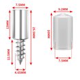 thumbnail image 1 of 20pcs Self-tapping Screws Cabinet Bracket Laminate Support Glass Studs Pegs, 1 of 1