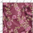 thumbnail image 2 of Soimoi Cotton Cambric Red Fabric By the Yard - 42 Inch Wide -Floral & Leaf Floral Pattern Fabric - Botanical and Elegant Designs for Various Uses Printed Fabric, 2 of 6