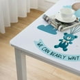 thumbnail image 4 of HAOXIT Wait s Table Covers for Boy Gender Reveal Party Dinner Decoration White, 4 of 7