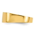thumbnail image 4 of 14K Yellow Gold Ring Band Themed 8mm Flat-top Tapered Cigar , Size 6, 4 of 5