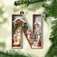thumbnail image 4 of 26 Letters Christmas Tree Ornaments – Personalized DIY Acrylic Pendant Decorations for Xmas Tree, Home, Office, and Yard – Sturdy, Colorful, with Classic Christmas Symbols for Holiday Gifting, 4 of 7