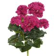 thumbnail image 1 of Vickerman 14.5" Purple Polyester Geranium Bush With 24 Leaves And 76 Flowers, 1 of 1