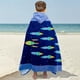 thumbnail image 2 of Toalla de baño con capucha para niños Poncho de surf para bebés Bata suave y real para cambiar a niños pequeños para niños y niñas Ducha/playa/piscina Cubiertas para niños 50x30 Toalla grande, 2 of 3