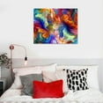 thumbnail image 5 of QZHH Abstract Colorful Wall Art Rainbow Canvas Wall Decor Bright Multicolor Color Blocks Splash Picture Art Modern Contemporary Prints Painting Artwork for Home Living Room Office Decoration, 5 of 5