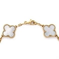 thumbnail image 2 of Pre-Owned Van Cleef & Arpels Vintage Alhambra 5 Motifs Bracelet 18K Yellow Gold and Mother of Pearl By Rebag, 2 of 4