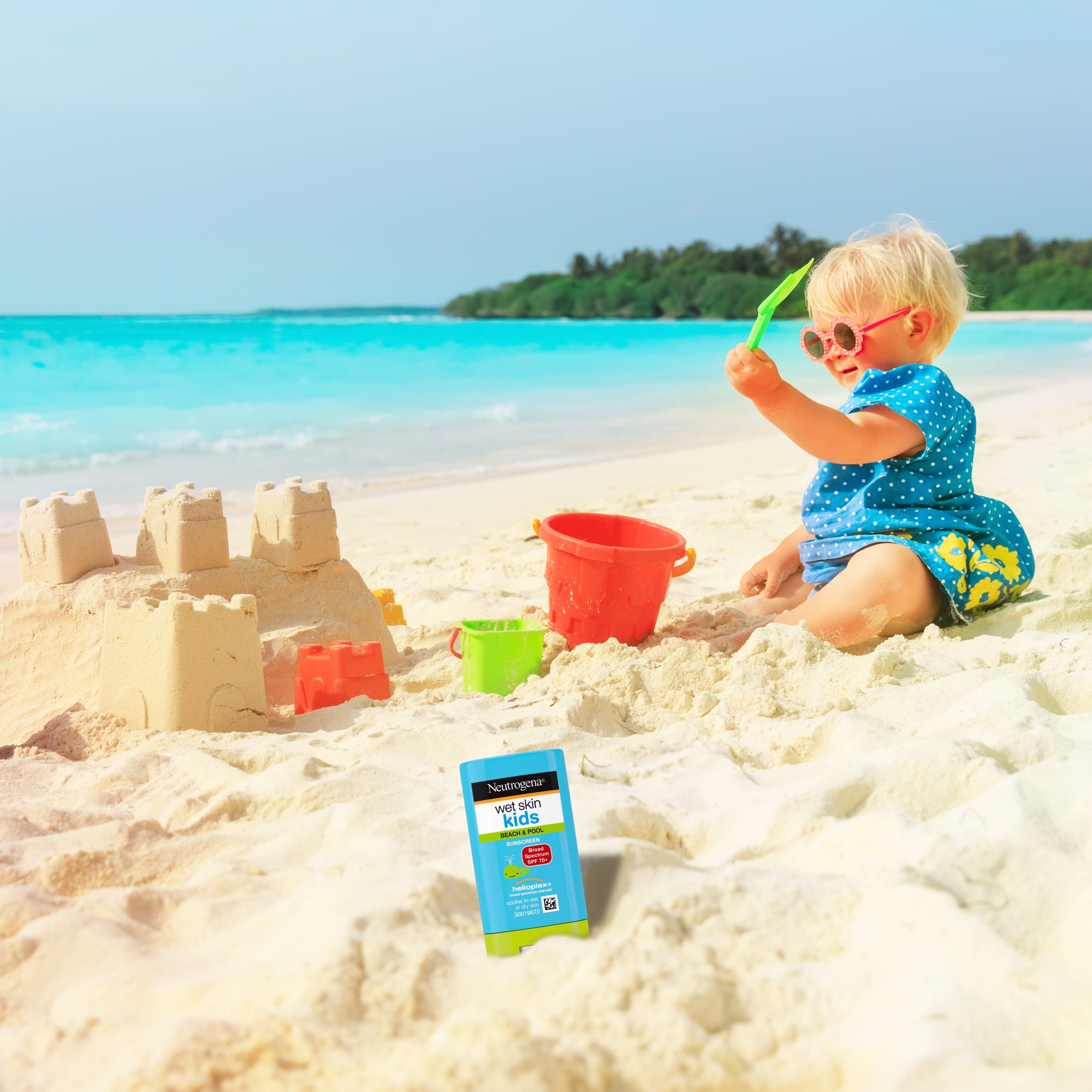 Neutrogena Wet Skin Kids Sunscreen Stick, SPF 70, 0.47 oz