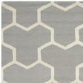 thumbnail image 4 of SAFAVIEH Cambridge Joshua Geometric Tessellation Wool Area Rug, Silver/Ivory, 5' x 8', 4 of 5