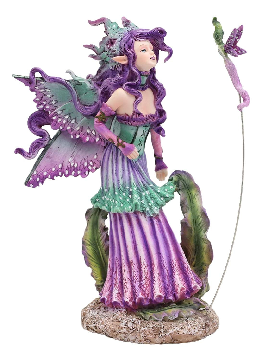Ebros Amy Brown Pixie Gossip Enchanted Elf Fairy FAE Damsel with Indigo
