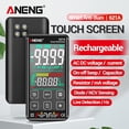 thumbnail image 3 of Universal Meter, ANENG 621A Touch Screen Intelligent Digital Multimeter 9999 Counts Auto Range Rechargeable Portable NCV Universal Meter Voltmeter Ammeter, 3 of 8