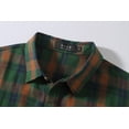 thumbnail image 4 of SSLR Flannel Shirts for Men, Long Sleeve Button Down Shirt Lightweight Plaid Brushed Casual, 4 of 8