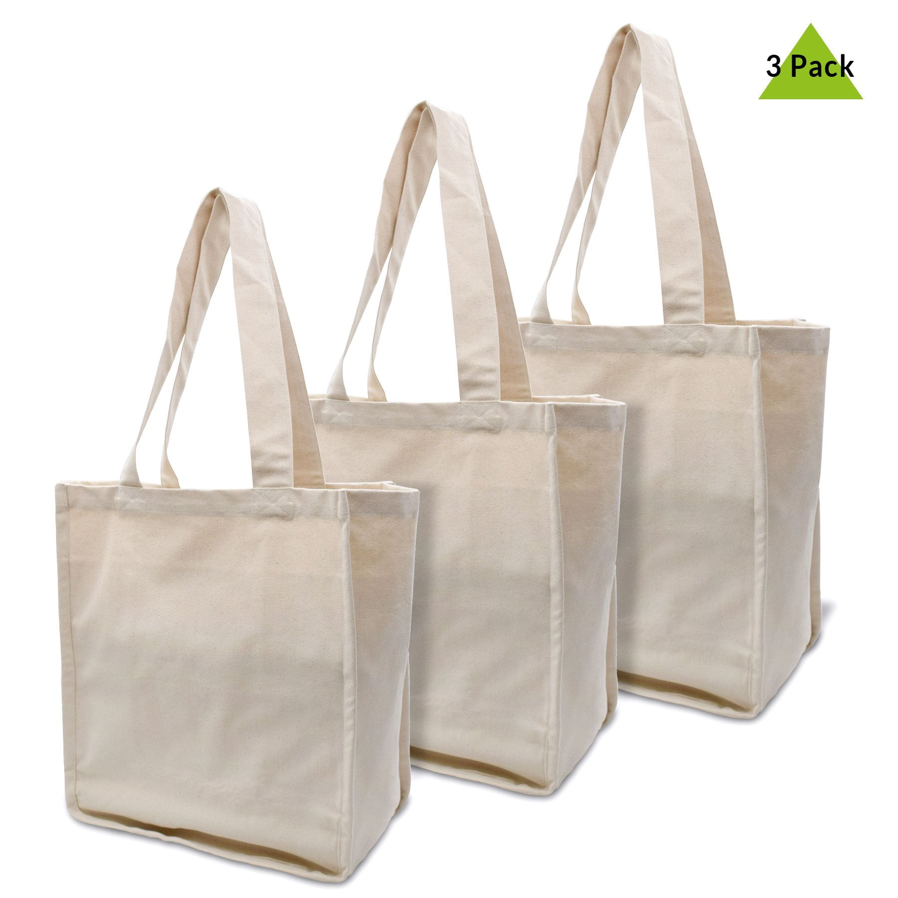 Zenpac- Organic Natural Cotton Canvas Grocery Bags Wine Bottle Sleeves ...