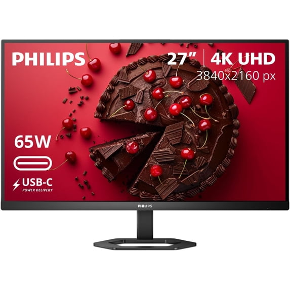 Restored Philips 27E1N5900R 27inch 4K UHD (3840 x 2160) IPS Monitor, HDR 400, VESA, HDMI x1, VGA x1, USB-C x1, Adaptive Sync (Refurbished)