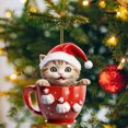 thumbnail image 4 of Moocorvic Christmas Cat Pendants Cute Christmas Tree Ornaments, Christmas Decorations for Tree, Home, Winter Party, Holiday Party Gifts, 4 of 6