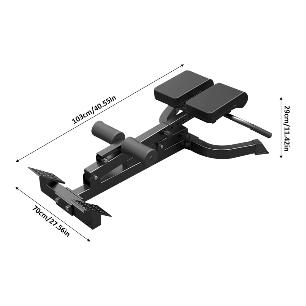 Xianers Roman Chair Back Extender - Angle & Height Dual Adjustable Hyperextension Bench for Home Gym - Adjustable Back Exercise Machine Adjustable Sit up Bench Decline Bench Flat Bench