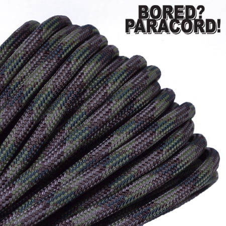 Bored Paracord Brand 550 lb Type III Paracord - Multi Cam 50 Feet