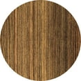 thumbnail image 1 of Ahgly Company Indoor Round Abstract Brown Modern Area Rugs, 7' Round, 1 of 4