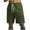 Army Green, variant on cfhntfmh Gym Shorts for Men Fashion Elastic Waisted Ripped Lounge Shorts Summer Loose Wide Leg Running Sweat Shorts