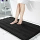 thumbnail image 1 of Alfombra de baño Yimobra Ultra Plush Chenille 120 x 60 cm, color negro, 1 of 9