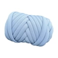 thumbnail image 5 of 250G Chunky Yarn Bulky Yarn Length 20M Crocheting Soft Jumbo Tubular Yarn Arm Knitting Yarn for Sweaters Hats Cushion Kids Crafts Cat Blue, 5 of 8