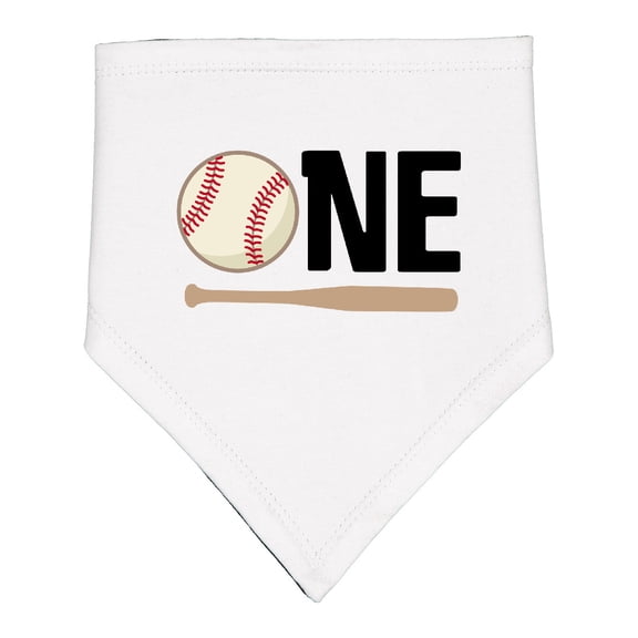 Inktastic 1st Birthday Baseball Boys First Baby Bandana Bib