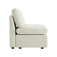 thumbnail image 6 of CHITA Modern Fabric Armless chair with Reversible Chaise for Living Room Bedroom, Linen, 6 of 7