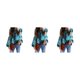 thumbnail image 5 of Qarigey Camisa de mujer de verano cuello plisado lindo estilo bohemio blusa interior al aire libre escuela viajes camisas ropa azul M Type1 NO1, 5 of 6