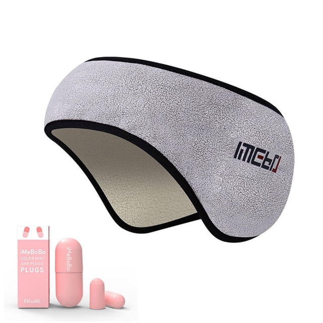 Masque de Sommeil Cache-Œil Chaud Relaxant en Peluche Insonorisé Ensemble Cache-Œil